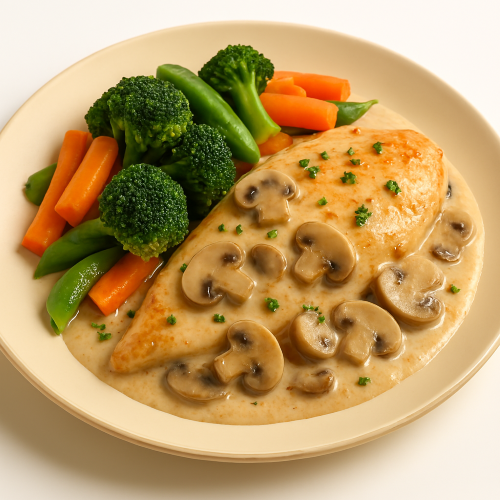 Pollo Funghi E Crema 