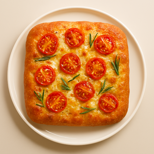 Focaccia Brischetta E Formaggio 